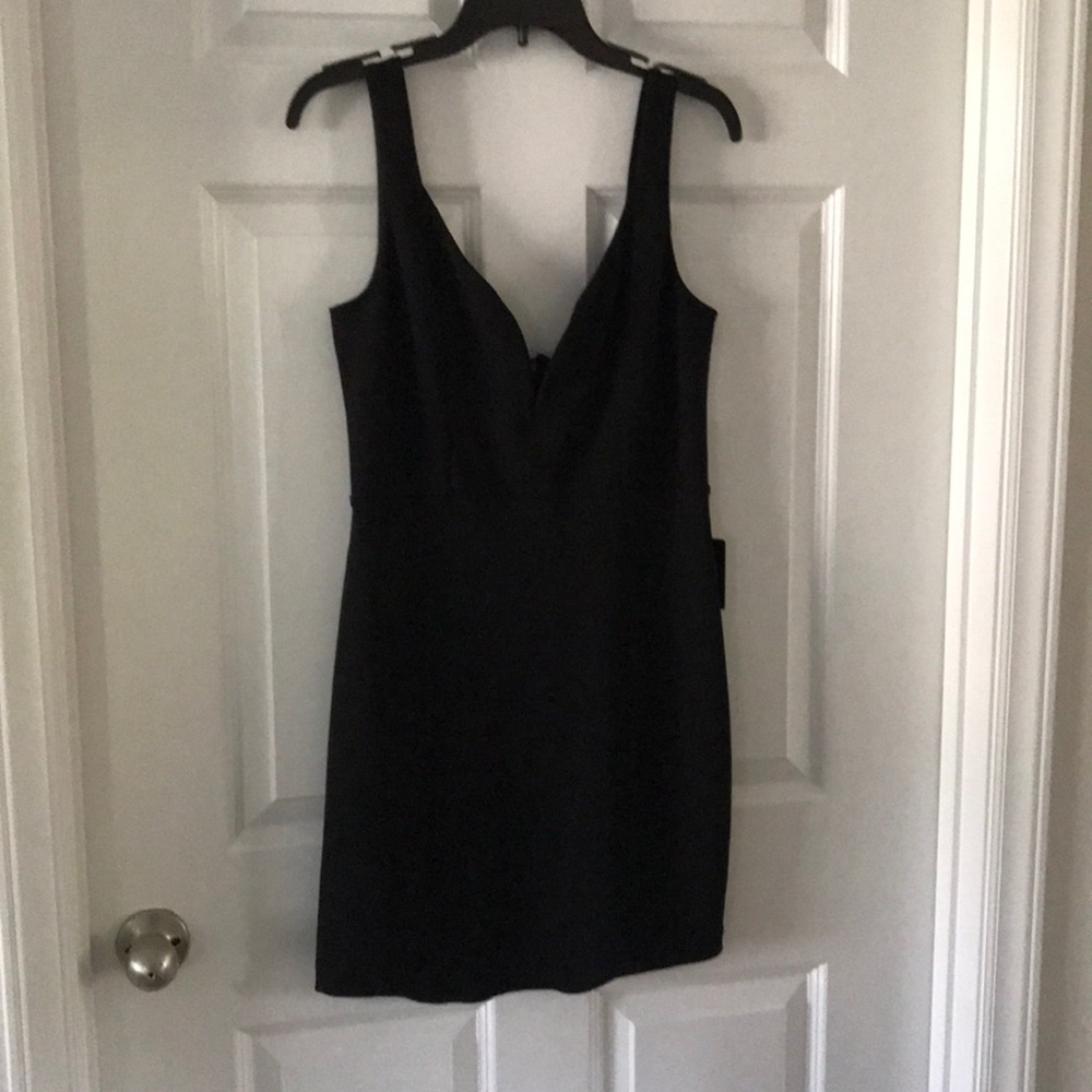 Black neck express dress